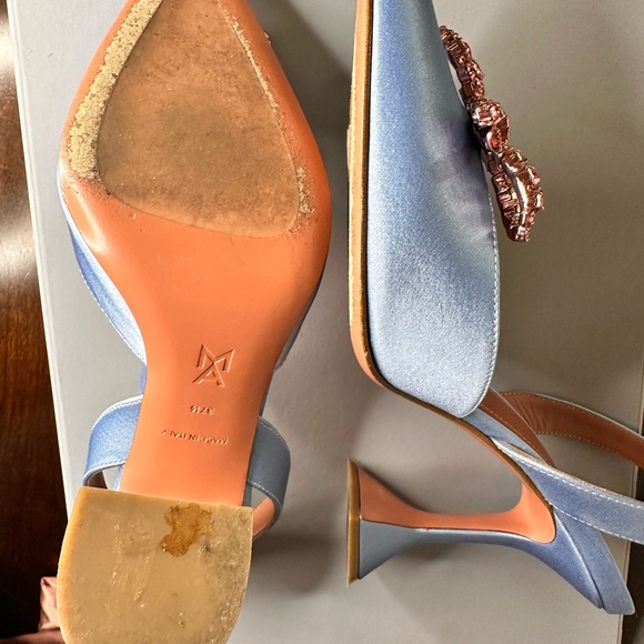 Rosie Pointed Crystal Bow Slingback Pumps - Picture 6 of 12